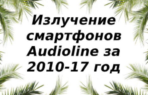 Уровень излучения Audioline за 2010-2017 год