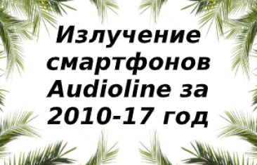 Уровень излучения Audioline за 2010-2017 год