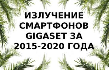 Уровень излучения смартфонов Gigaset за 2015-2020 года