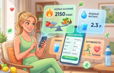Умный калькулятор здоровья: норма калорий и водный баланс